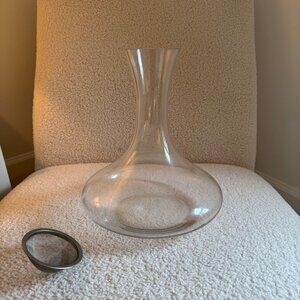 Glass Wine Decanter with Sieve